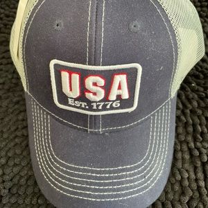 Men’s breathable USA ball cap brand new navy blue,